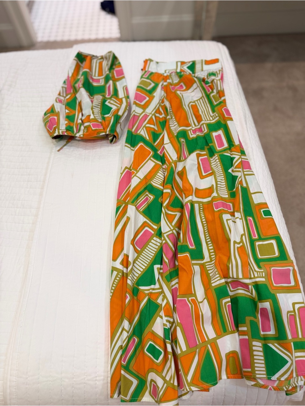 S/W/F Maxi Skirt + Halter top Set